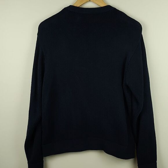 Liz Claiborne LizSport Chunky Knit Long Sleeve Cotton Holiday Sweater Size M - Picture 8 of 9